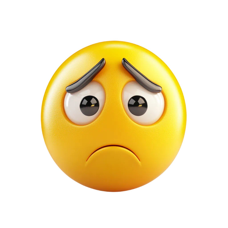 Crying Face Emoji Vinyl Car Decal Sticker – Waterproof & UV-Resistant 8"