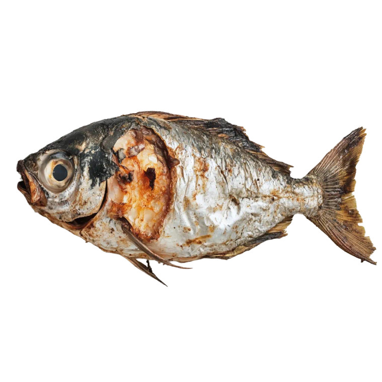 Rotten Fish Vinyl Car Decal Sticker – Waterproof & UV-Resistant 8"