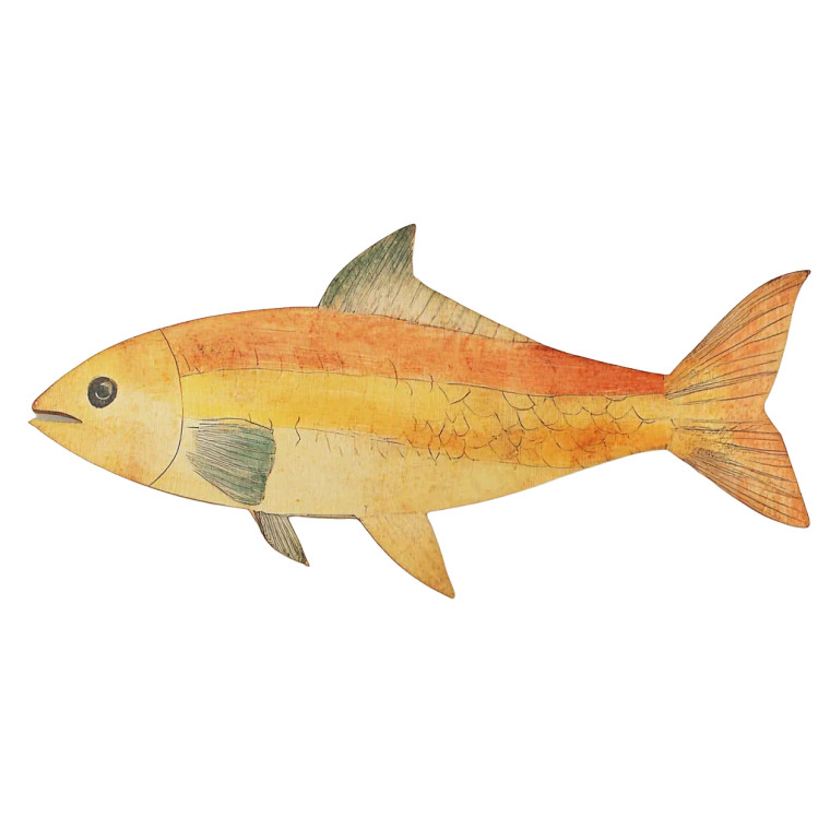 Fish Bookmark Vinyl Car Decal Sticker – Waterproof & UV-Resistant 8"