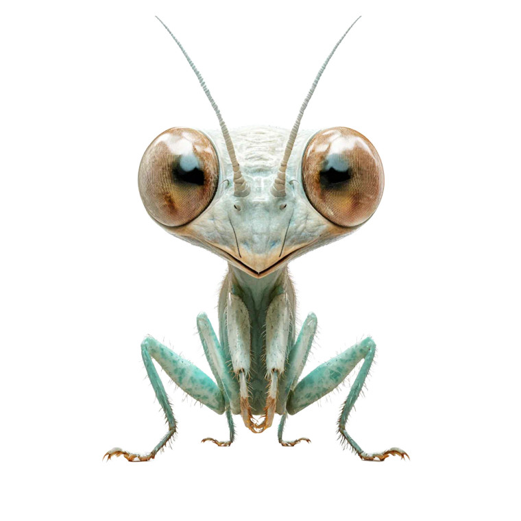 Baby Praying Mantis Vinyl Car Decal Sticker – Waterproof & UV-Resistant 8"