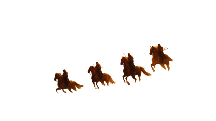 Four Horsemen Vision Vinyl Car Decal Sticker – Waterproof & UV-Resistant 8"