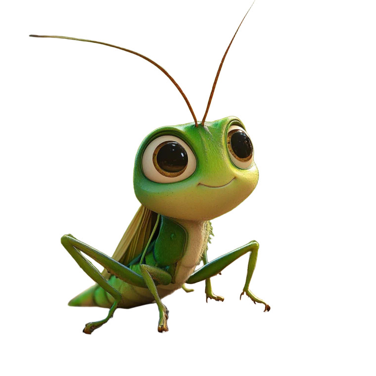 Disney Grasshopper Vinyl Car Decal Sticker – Waterproof & UV-Resistant 8"