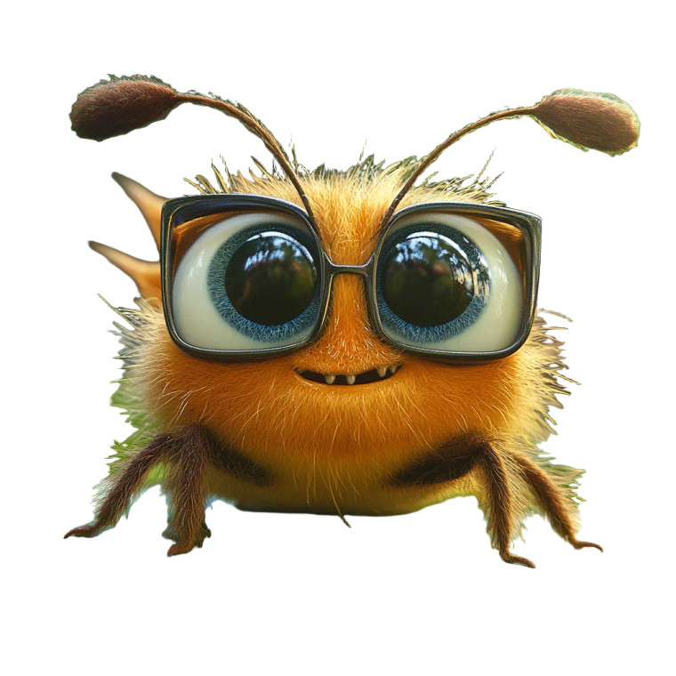 Cartoon Bug Vinyl Car Decal Sticker – Waterproof & UV-Resistant 8"