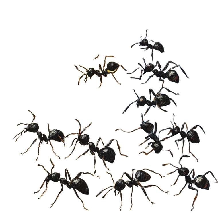 Van Gogh'S Ants Vinyl Car Decal Sticker – Waterproof & UV-Resistant 8"