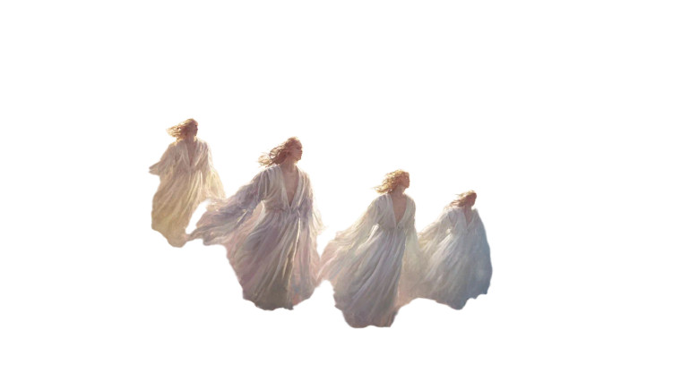 Majestic Angels At Night Vinyl Car Decal Sticker – Waterproof & UV-Resistant 8"