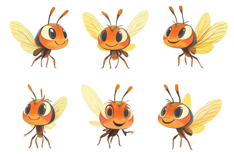 Cute Firefly Concept Vinyl Car Decal Sticker – Waterproof & UV-Resistant 8"