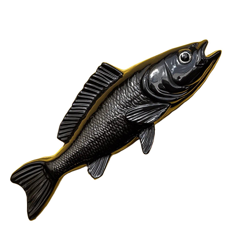 Plastic Sea Bass Vinyl Car Decal Sticker – Waterproof & UV-Resistant 8"