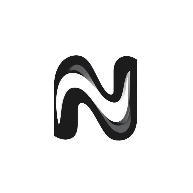 Minimal N Logo V5 Vinyl Car Decal Sticker – Waterproof & UV-Resistant 8"