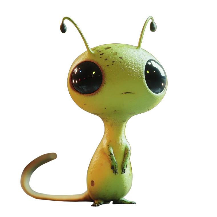 Alien Creature V3 Vinyl Car Decal Sticker – Waterproof & UV-Resistant 8"