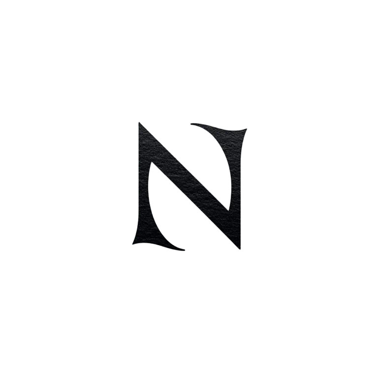 Nn Monogram Logo Vinyl Car Decal Sticker – Waterproof & UV-Resistant 8"