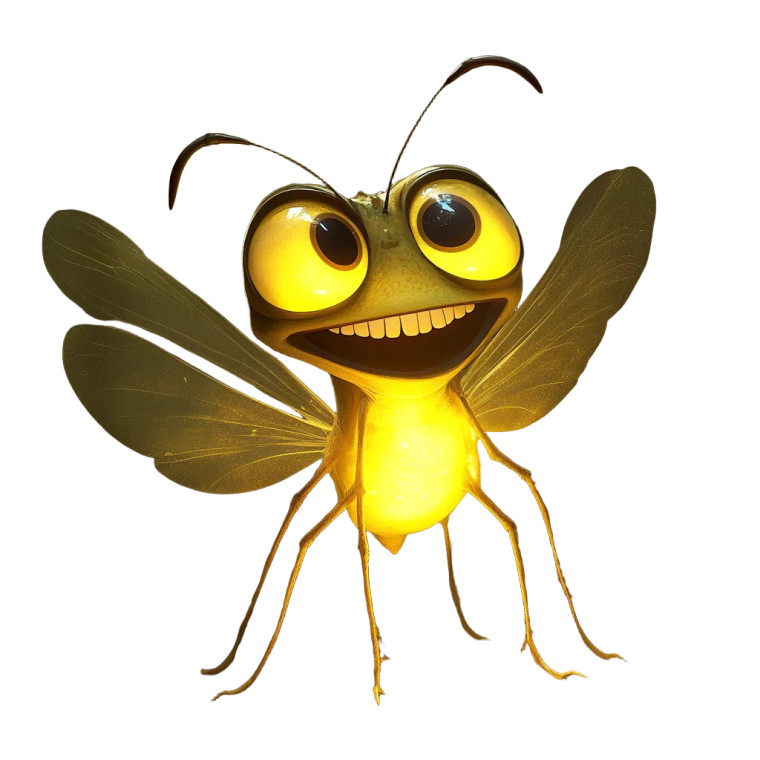 Ray The Firefly Vinyl Car Decal Sticker – Waterproof & UV-Resistant 8"