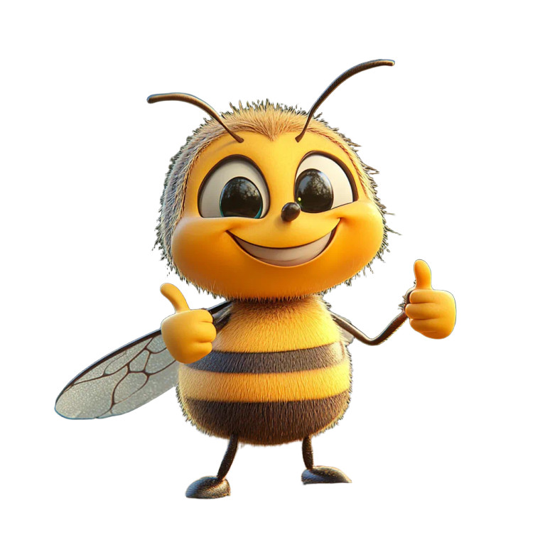 Devious Bee Vinyl Car Decal Sticker – Waterproof & UV-Resistant 8"