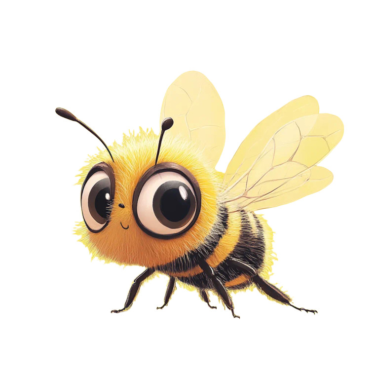 Cute Disney Honeybee Vinyl Car Decal Sticker – Waterproof & UV-Resistant 8"