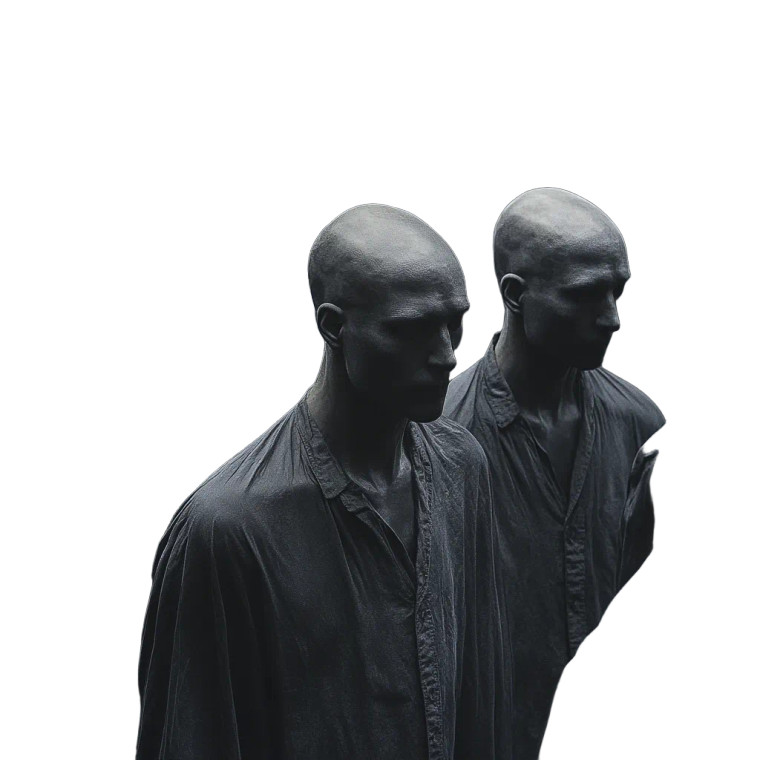 Multiple Identical Humans Vinyl Car Decal Sticker – Waterproof & UV-Resistant 8"