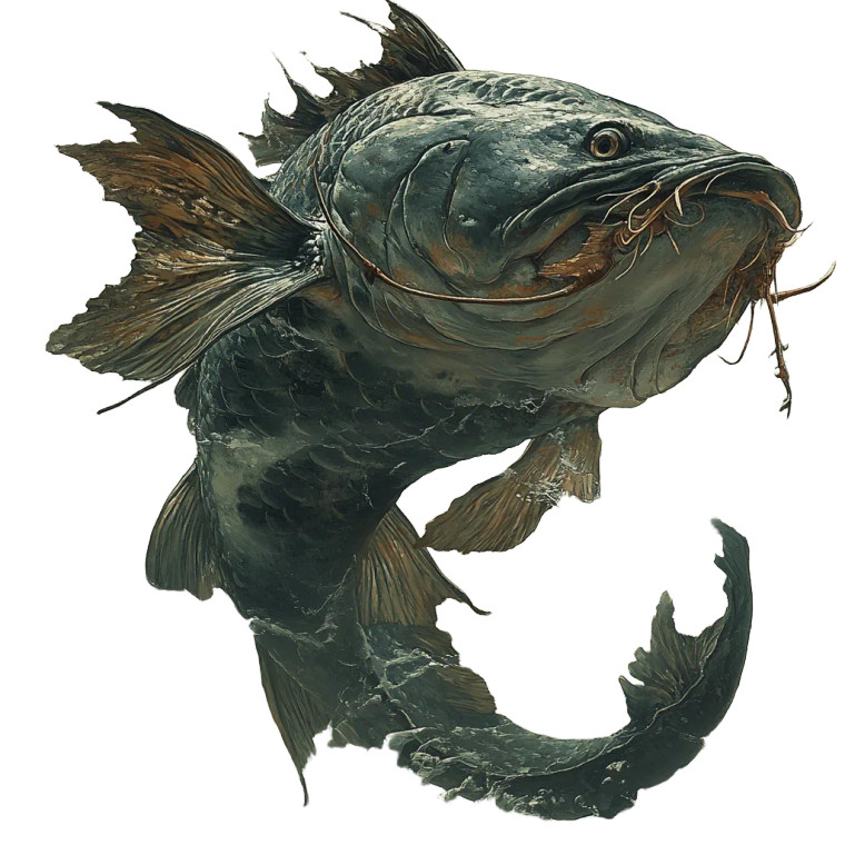 Namazu The Catfish Vinyl Car Decal Sticker – Waterproof & UV-Resistant 8"