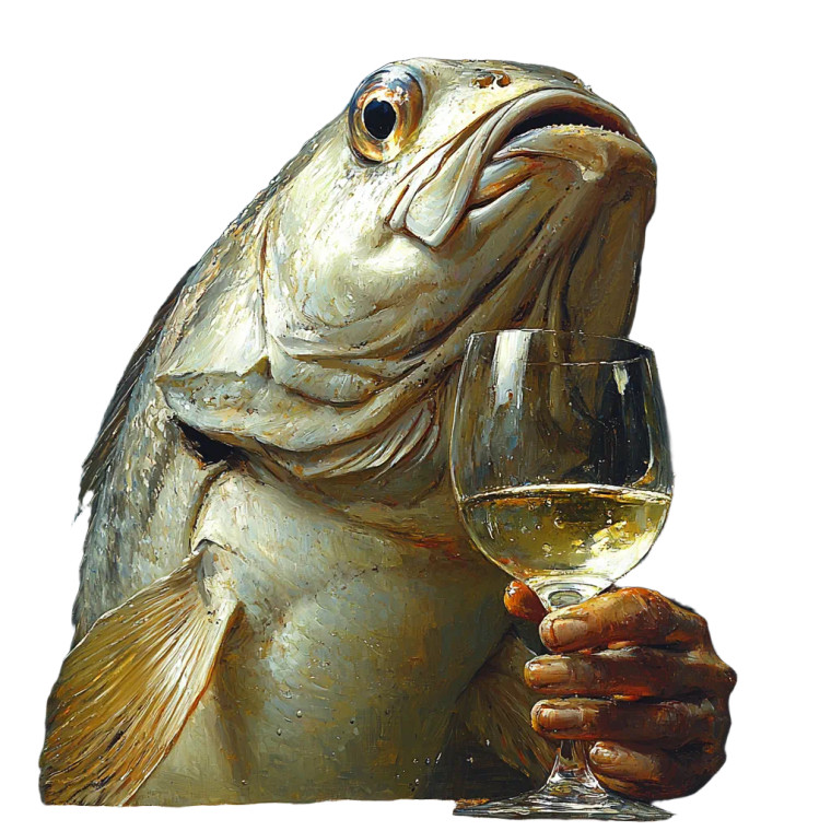 Giant Bream Tasting Vinyl Car Decal Sticker – Waterproof & UV-Resistant 8"