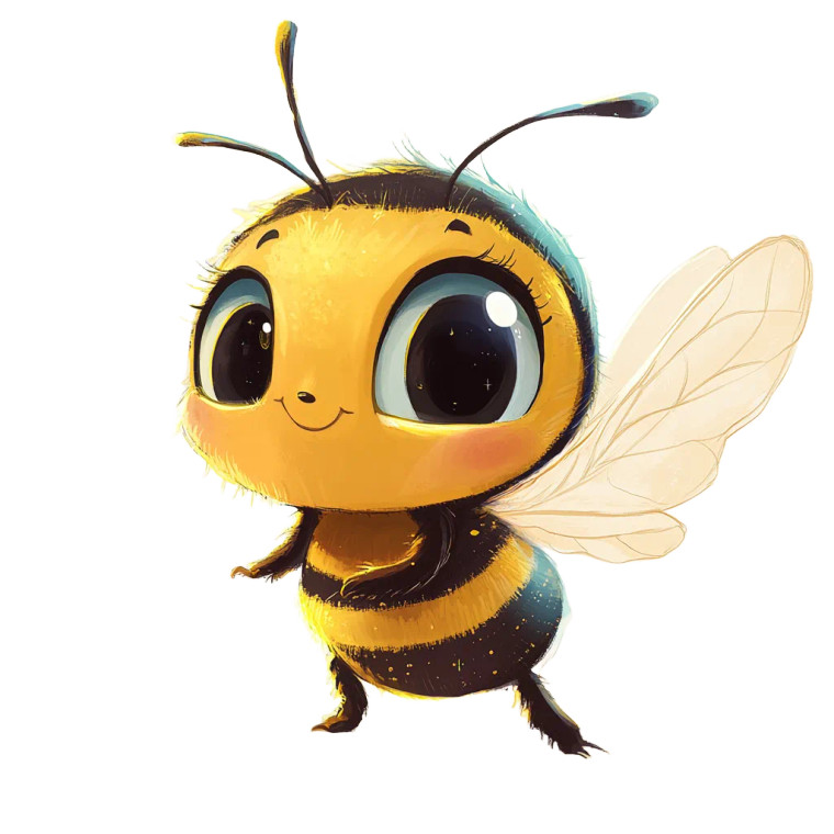 Cute Disney Bee Vinyl Car Decal Sticker – Waterproof & UV-Resistant 8"