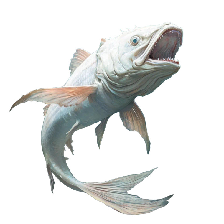 Giant Albinos Garfish Vinyl Car Decal Sticker – Waterproof & UV-Resistant 8"