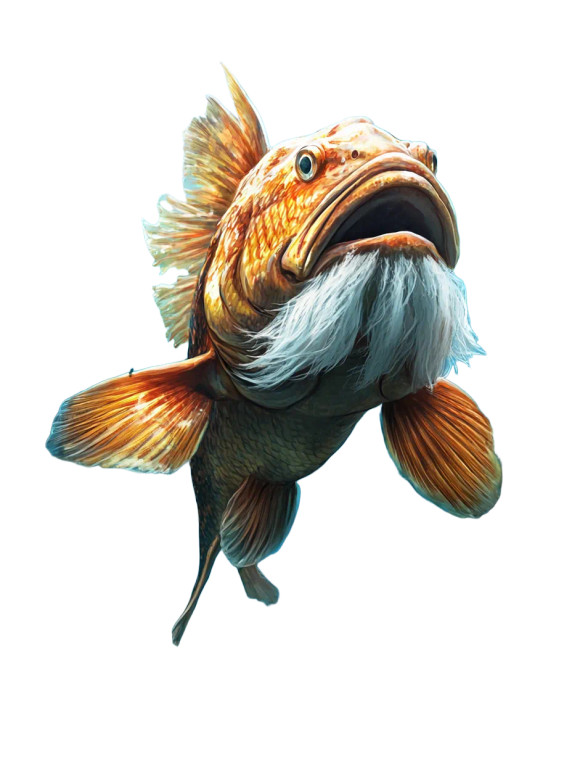 Bearded Giant Grouper Vinyl Car Decal Sticker – Waterproof & UV-Resistant 8"