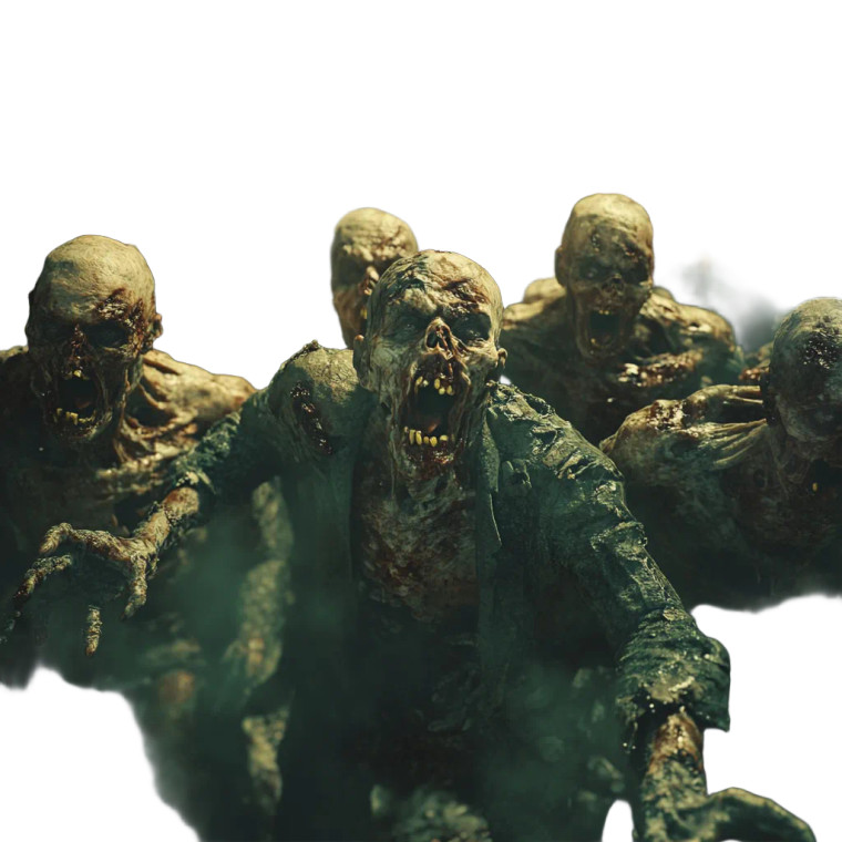 Zombie Swarm Approach Vinyl Car Decal Sticker – Waterproof & UV-Resistant 8"