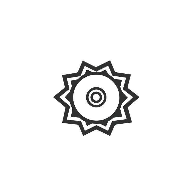 Sacred Geometry O Vinyl Car Decal Sticker – Waterproof & UV-Resistant 8"