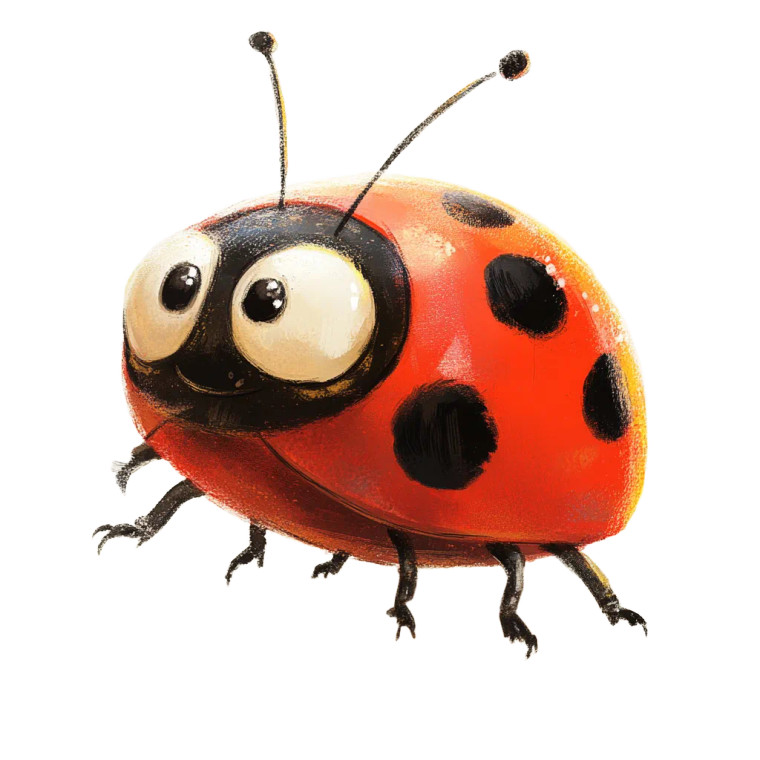 Cute Ladybug Sign Vinyl Car Decal Sticker – Waterproof & UV-Resistant 8"