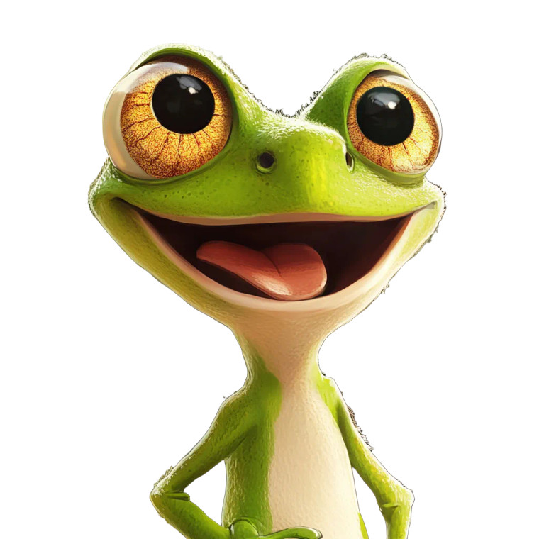 Happy Cartoon Frog Vinyl Car Decal Sticker – Waterproof & UV-Resistant 8"