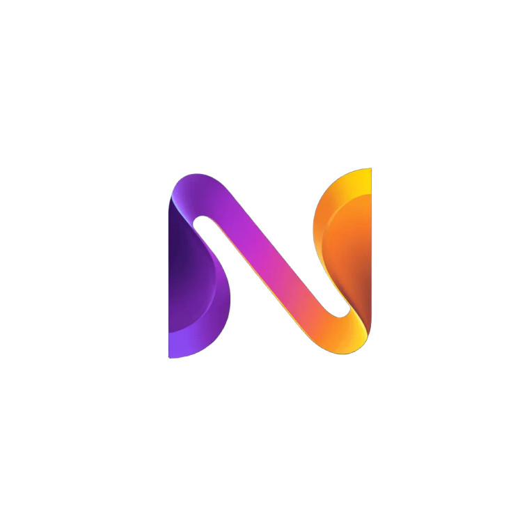 N Letter Logo Vinyl Car Decal Sticker – Waterproof & UV-Resistant 8"