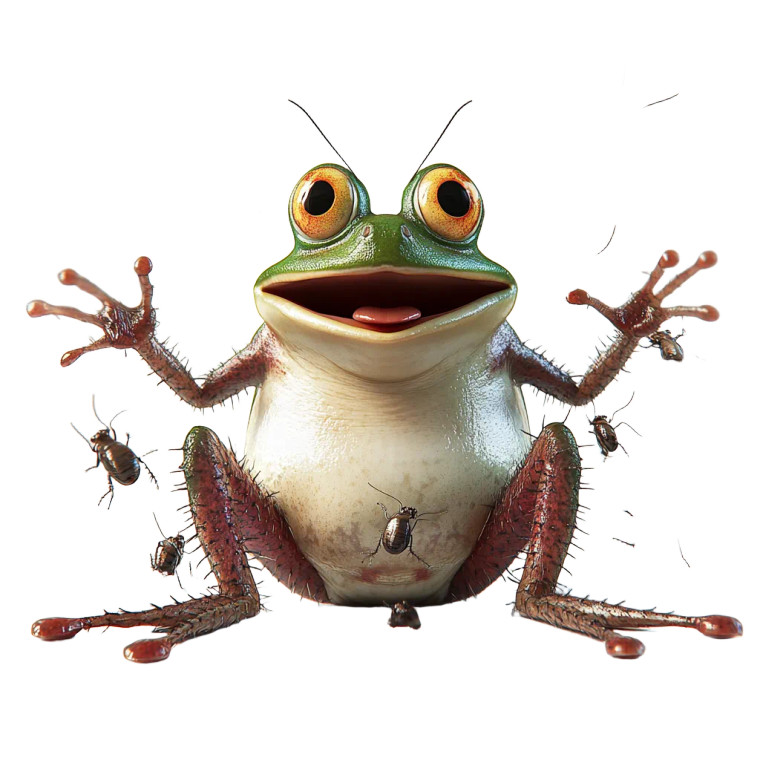 Disney Frog Attack Vinyl Car Decal Sticker – Waterproof & UV-Resistant 8"