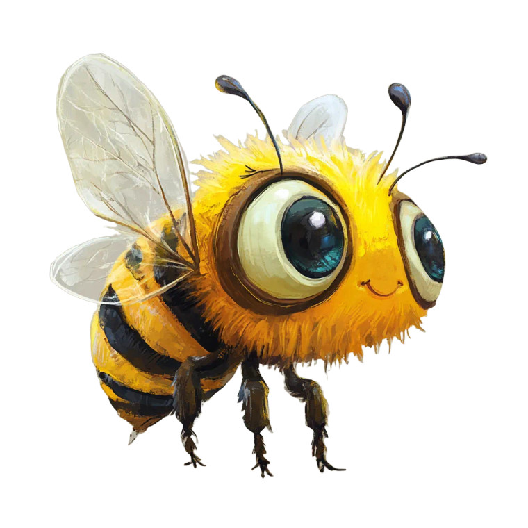 Bee Two Vinyl Car Decal Sticker – Waterproof & UV-Resistant 8"