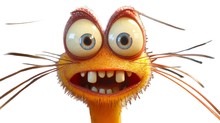 Pixar-Style Flea Vinyl Car Decal Sticker – Waterproof & UV-Resistant 8"