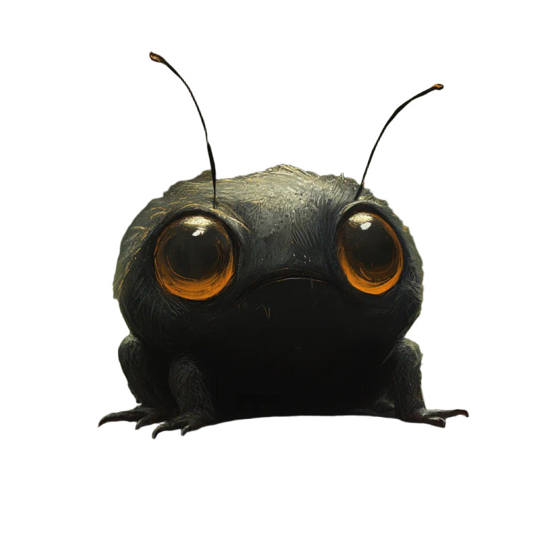 Friendly Depressed Creature Vinyl Car Decal Sticker – Waterproof & UV-Resistant 8"