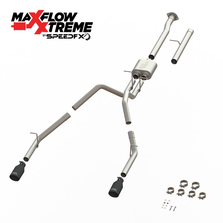 Enhance Your Ram 1500 With MaxFlow Xtreme Cat-Back Exhaust System Kit | Aggressive Sound, Premium Stainless Steel, Dual Exit Option