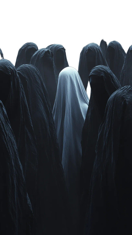 Ghostly Gathering Vinyl Car Decal Sticker – Waterproof & UV-Resistant 8"