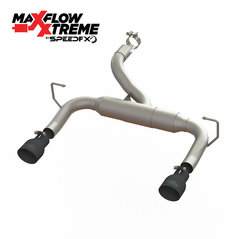 MaxFlow Xtreme Axle Back Exhaust Kit | Aggressive Sound | Wrangler JL 2018-2023