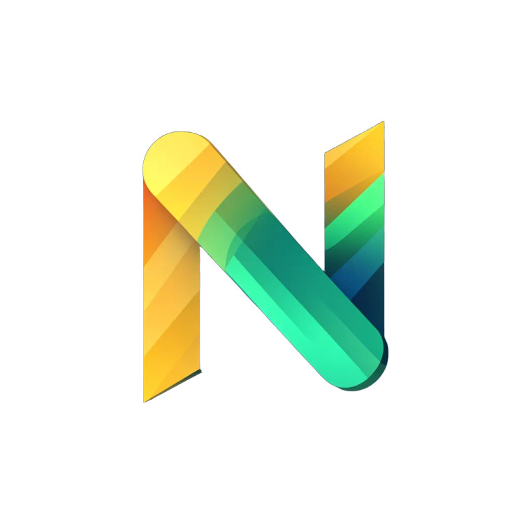 Modern N Logo V2 Vinyl Car Decal Sticker – Waterproof & UV-Resistant 8"