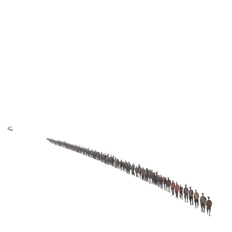 Desert Line Vinyl Car Decal Sticker – Waterproof & UV-Resistant 8"