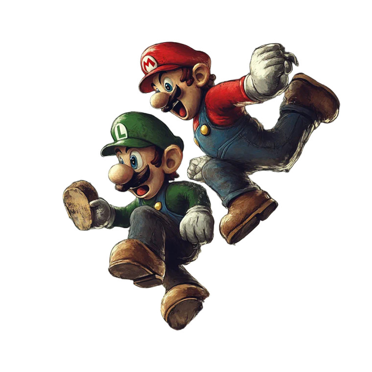 Super Mario Jumping Vinyl Car Decal Sticker – Waterproof & UV-Resistant 8"