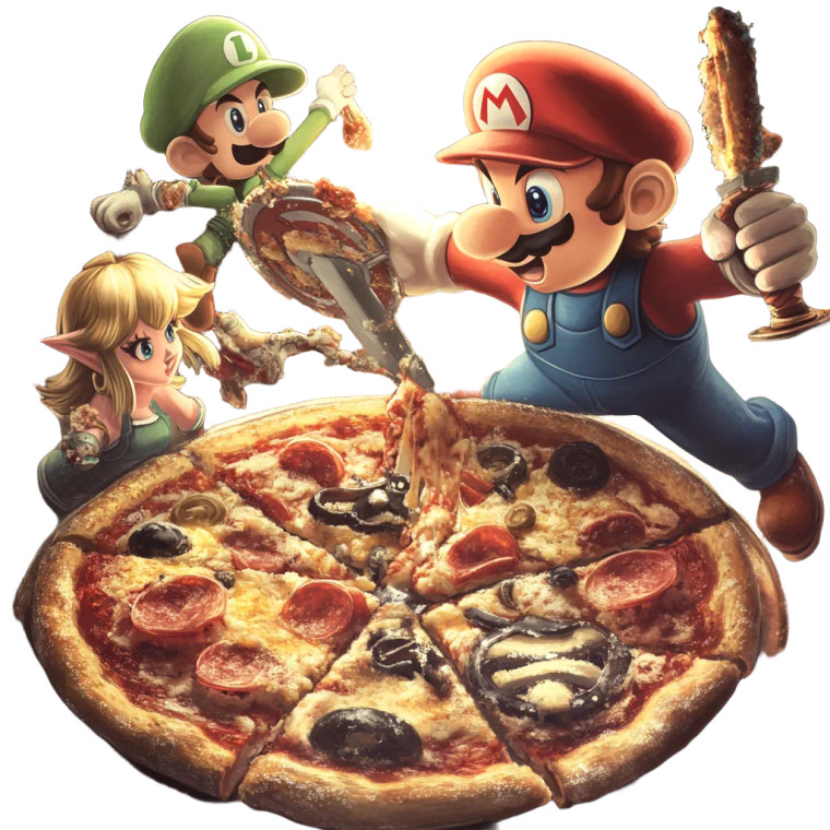Smashbros Pizza Night Vinyl Car Decal Sticker – Waterproof & UV-Resistant 8"