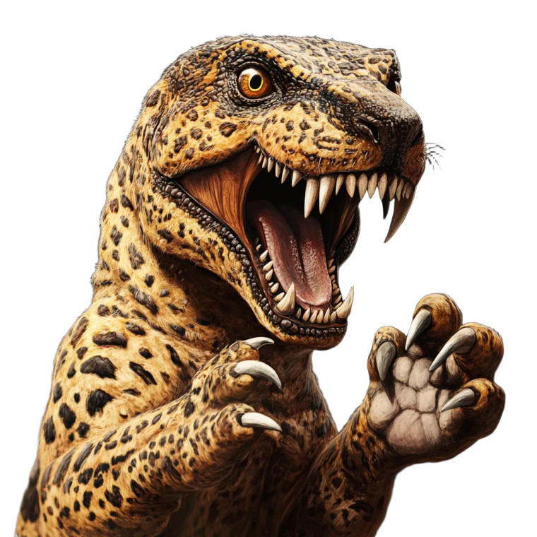 Dinosaur Leopard Vinyl Car Decal Sticker – Waterproof & UV-Resistant 8"