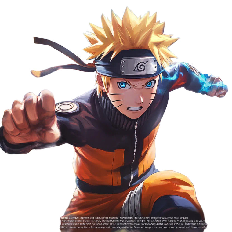 Dynamic Naruto Action V2 Vinyl Car Decal Sticker – Waterproof & UV-Resistant 8"