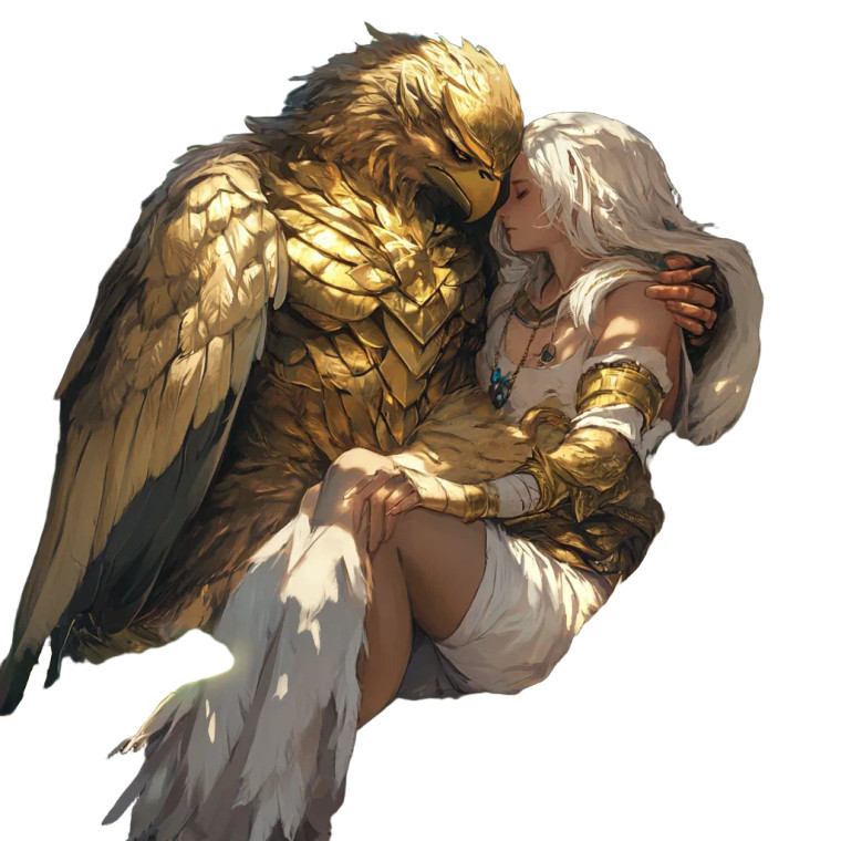 Golden Armor Embrace Vinyl Car Decal Sticker – Waterproof & UV-Resistant 8"