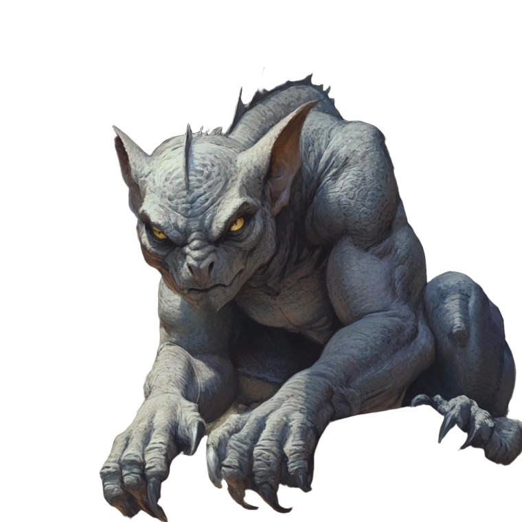 Gargoyle Guard Vinyl Car Decal Sticker – Waterproof & UV-Resistant 8"