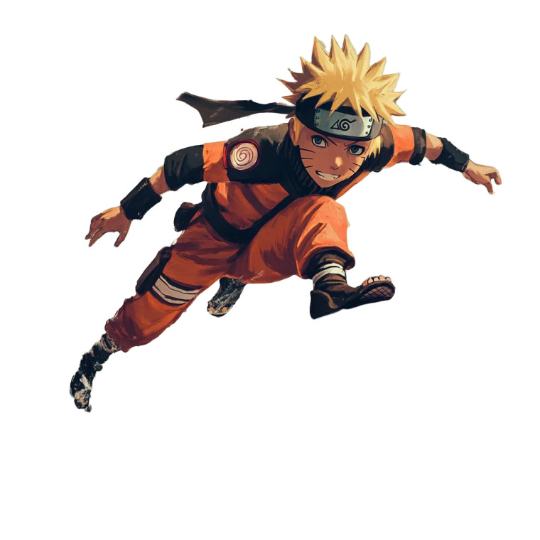 Naruto Running V2 Vinyl Car Decal Sticker – Waterproof & UV-Resistant 8"