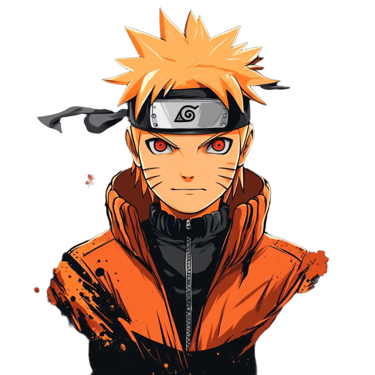 Naruto Cartoon Shirt Vinyl Car Decal Sticker – Waterproof & UV-Resistant 8"