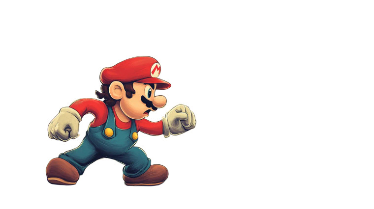 Super Mario Vs Dragon Vinyl Car Decal Sticker – Waterproof & UV-Resistant 8"