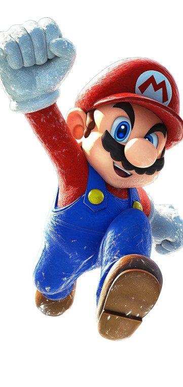 Mario Wallpaper Vinyl Car Decal Sticker – Waterproof & UV-Resistant 8"