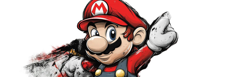 Hip Hop Mario Tattoo Vinyl Car Decal Sticker – Waterproof & UV-Resistant 8"