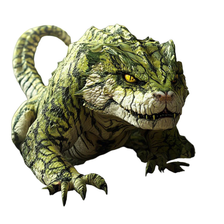 Lizard Tiger Hybrid Vinyl Car Decal Sticker – Waterproof & UV-Resistant 8"