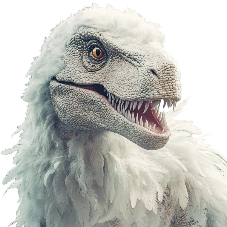 Feathered T-Rex Vinyl Car Decal Sticker – Waterproof & UV-Resistant 8"